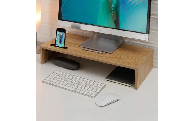 Sorella Wooden Monitor Stand Riser In Oak