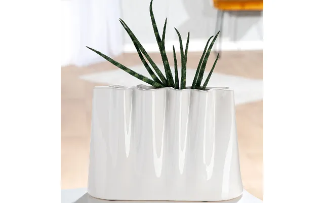 Sorelli Small Ceramics Flower Vase In White