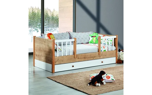 Tiffany Wooden Kids Day Bed In Sapphire Oak