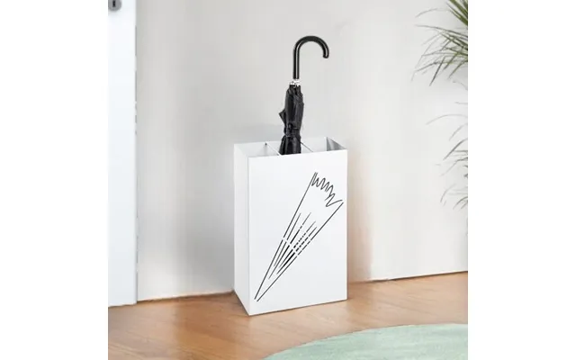 Wauseon Small Metal Umbrella Stand In White