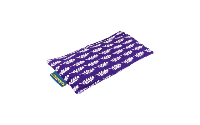 Yoga Mad Patterned Cotton Yoga Eye Pillow - Purple Leaf