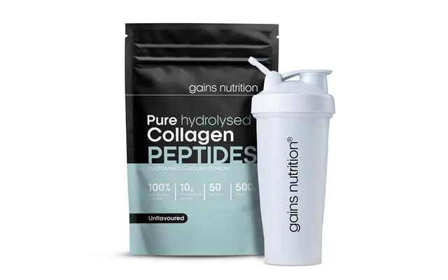 Bovine Collagen Peptides Powder 500g 600ml Shaker White product image