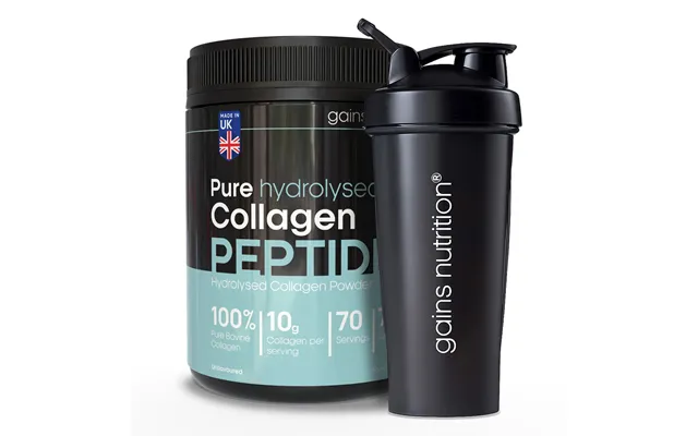 Bovine Collagen Peptides Powder 700g 600ml Shaker Black product image