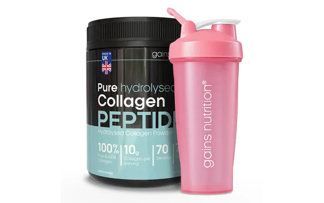 Bovine Collagen Peptides Powder 700g 600ml Shaker Pink product image