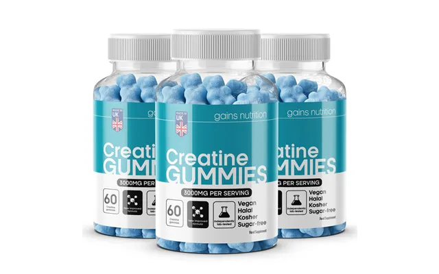 Creatine Gummies Blueberry Flavour 3 Months Supply product image