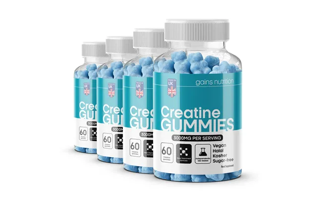 Creatine Gummies Blueberry Flavour 4 Pack product image