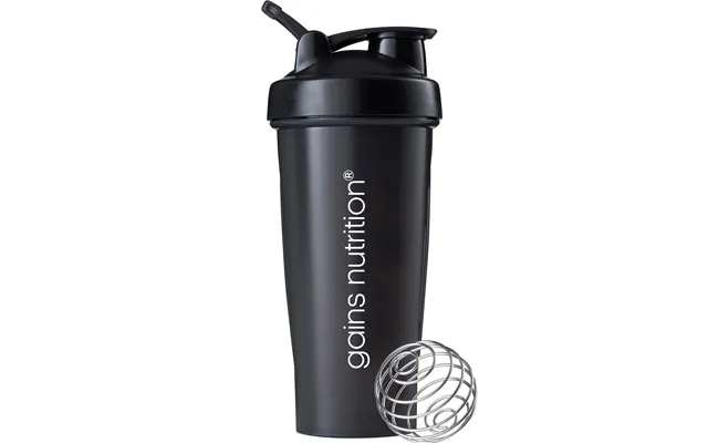 Gains Nutrition Shaker Bottle Black