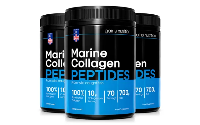 Marine Collagen Peptides Powder 700g Unflavoured 3 Pack Bundle