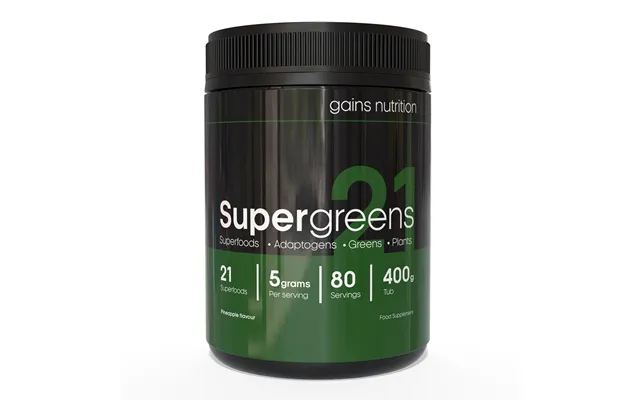 Super Greens 21 Powder Pineapple Flavour 400g product image