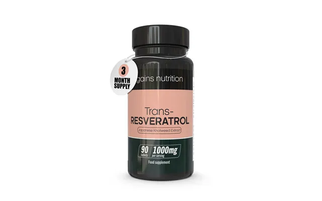 Trans-resveratrol 1000mg 90 Tablets product image