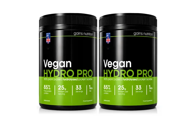 Vegan Hydro Pro Hydrolysed Protein 1kg 2 Pack Bundle