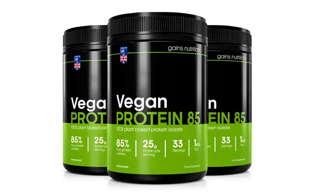 Vegan Protein 85 1kg Tub 3 Pack Bundle