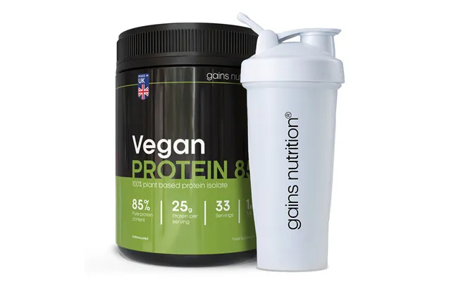 Vegan Protein 85 1kg Tub 600ml Shaker White