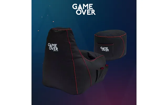 Video Gaming Bean Bag Chair With Footstool High Back Beanbag Chair With Footrest