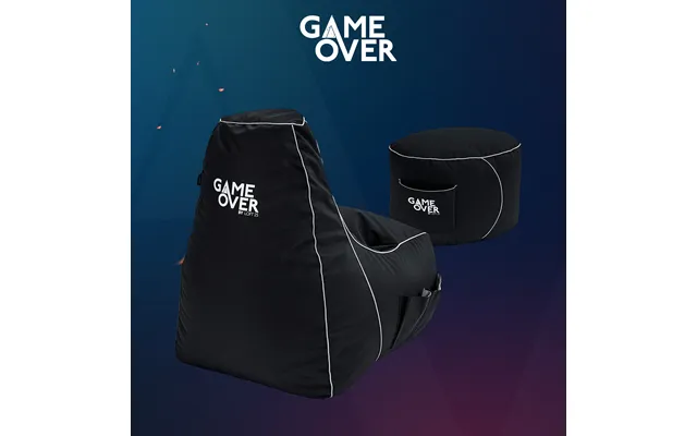 Video Gaming Bean Bag Chair With Footstool High Back Beanbag Chair With Footrest
