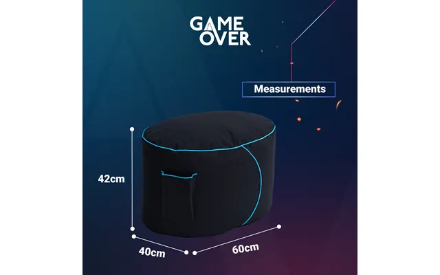 Video Gaming Bean Bag Footstool Indoor Beanbag Footrest Gamer Beanbags Leg Rest