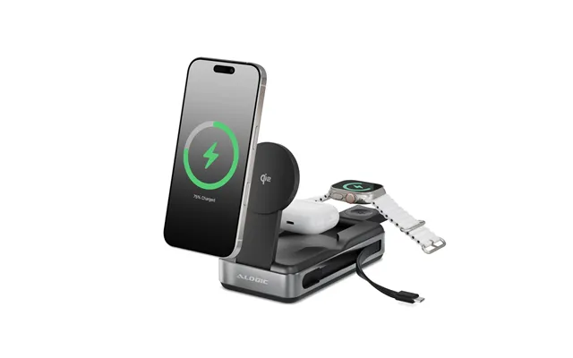 Alogic Roam 21.000mah 6-in-1 Power Bank With Qi2 Fast Wireless And 100