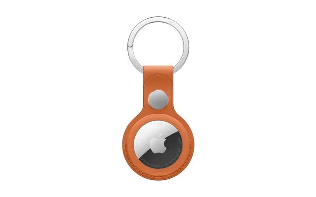 Apple Airtag Finewoven Key Ring - Fox Orange