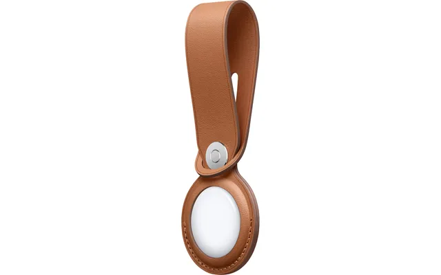 Apple Airtag Leather Loop - Saddle Brown