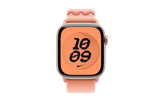 Apple Nike Sport Loop Band Pink Nylon. Recycled Polyester. Spandex