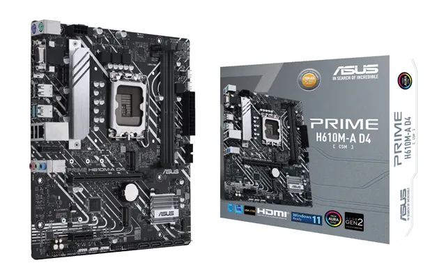 Asus Prime H610m-a D4-csm Intel H610 Lga 1700 Micro Atx