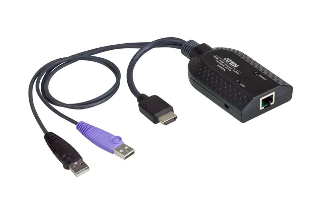 Aten Usb - Hdmi To Cat5e 6 Kvm Adapter Cable Cpu Module