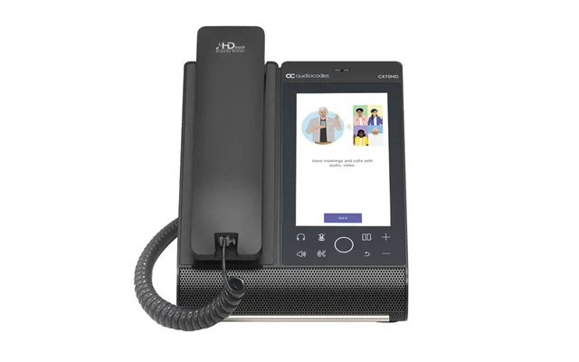 Audiocodes Teams C470hd Total Touch Ip-phone Poe Gbe With Integrated B