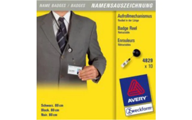 Avery 4829 Identity Badge Badge Holder 10 Pc S