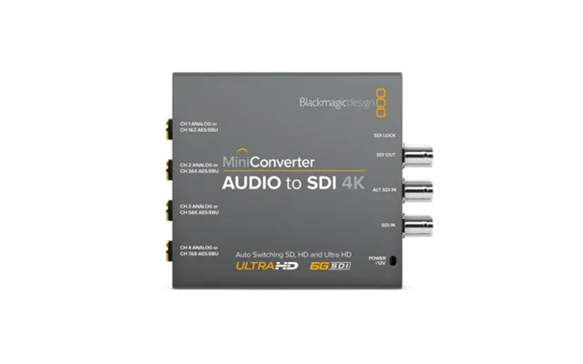 Blackmagic Design Mini Converter Audio To Sdi 4k Active Video Converte