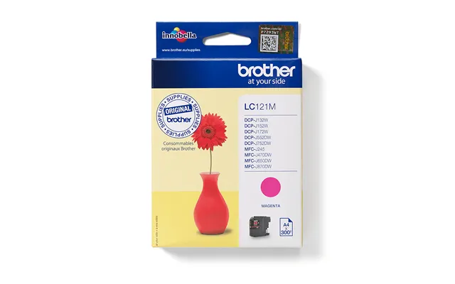 Brother Lc-121m Ink Cartridge Magenta. 300 Pages Iso Iec 24711 3