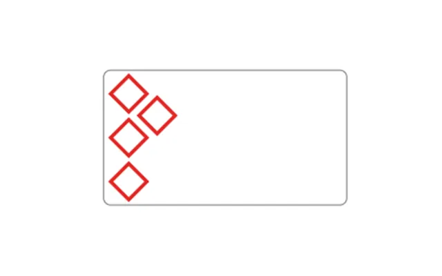 Brother Ltz12075f4pi Self-adhesive Label Rectangle White. Red