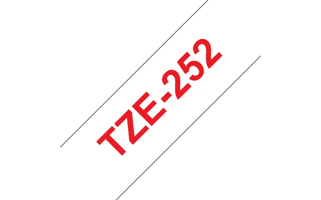 Brother Tze-252 Directlabel Red On White Laminat 24mm X 8m For Brother