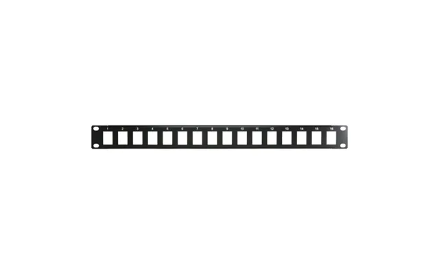 Cablenet 16 Port 1u Av Black Patch Panel