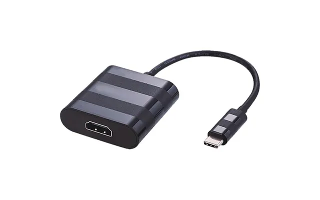 Cablenet 20cm Usb 3.1c Male - Hdmi 1.4b Female 4kx2k 30hz Tailed Bla