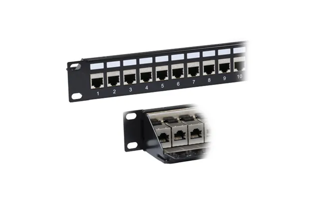Cablenet 24 Port Cat6a Ftp 1u Coupler Panel