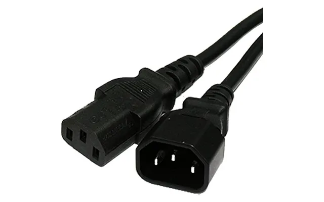 Cablenet 3m Iec C14 - Iec C13 Black Pvc 1.0mm Power Leads