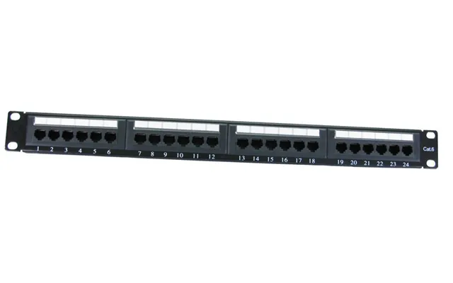 Cables Direct 24 Port Cat6 Patch Panel 1u