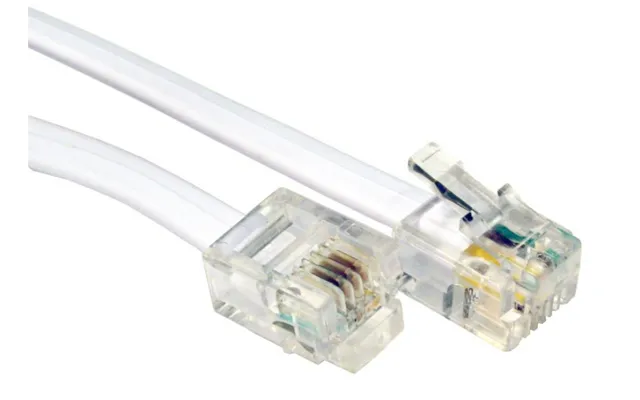 Cables Direct 3m Rj-11 Rj-11 White