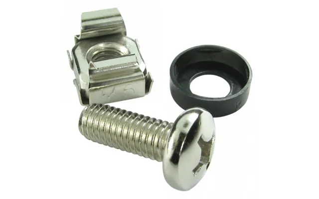 Cables Direct Pack Of 50 M6 Cage Nuts - Nickel