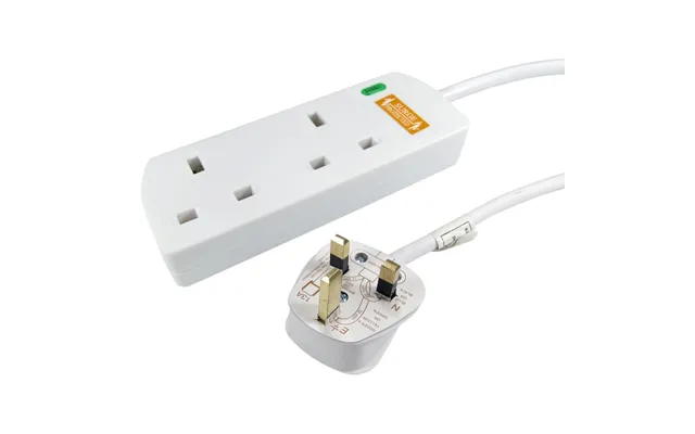 Cables Direct Rb-02m02spd Power Extension 2 M 2 Ac Outlet S Indoor Wh