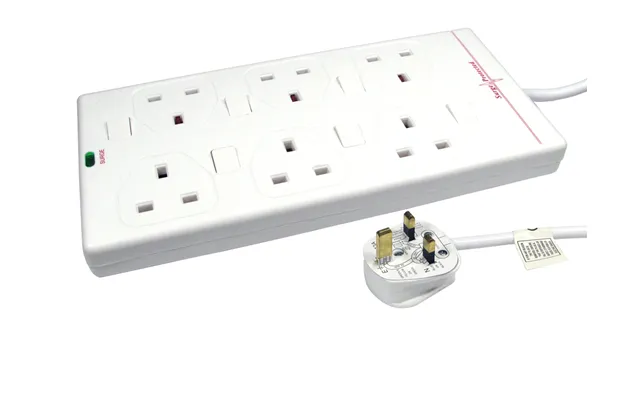 Cables Direct Rb-03-6gangswd Power Extension 3 M 6 Ac Outlet S Indoor