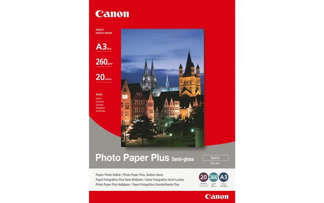 Canon Sg-201 Semi-gloss Photo Paper Plus A3 - 20 Sheets