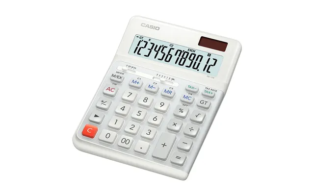 Casio De-12e-we Calculator Desktop Basic White