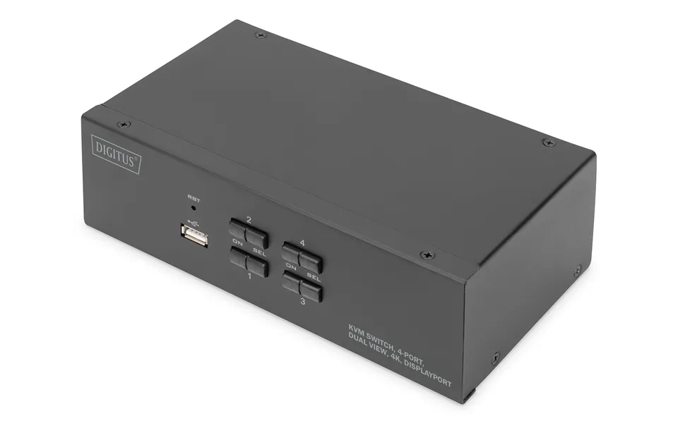 Digitus Kvm Switch. 4 Port. Dual Display. 4k. Displayport