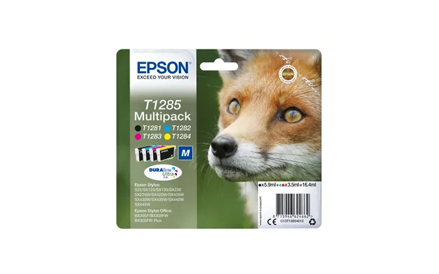 Epson C13t12854012 T1285 Ink Cartridge Multi Pack Bk.c.m.y 5