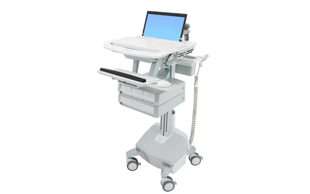 Ergotron Sv44-1142-c Multimedia Cart Stand Aluminium. Grey. White Lapt