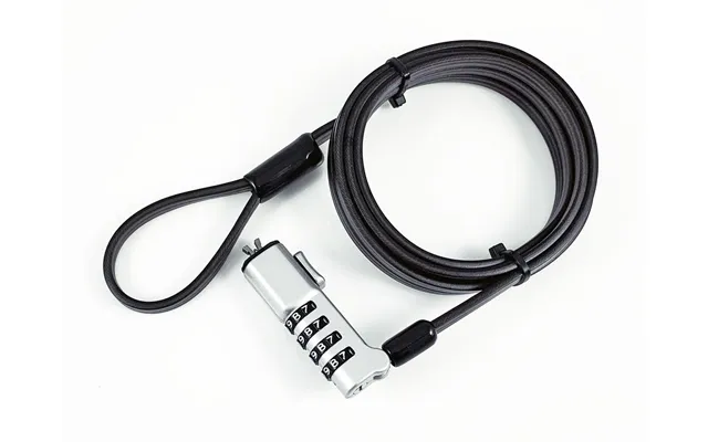 Estuff Glb220302 Cable Lock Black 1.8 M