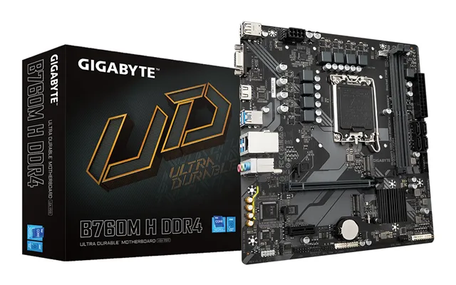 Gigabyte B760m H Ddr4 Motherboard - Supports Intel Core 14th Gen Cpus