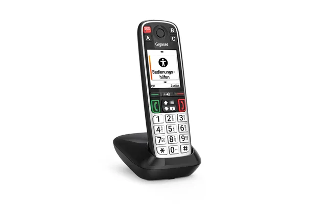 Gigaset Easy 500 Analog Dect Telephone Caller Id Black. Silver