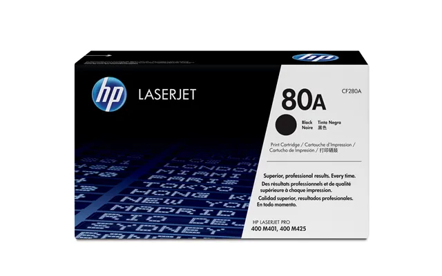 Hp Cf280a 80a Toner Cartridge Black. 2.7k Pages Iso Iec 19752 For Hp P